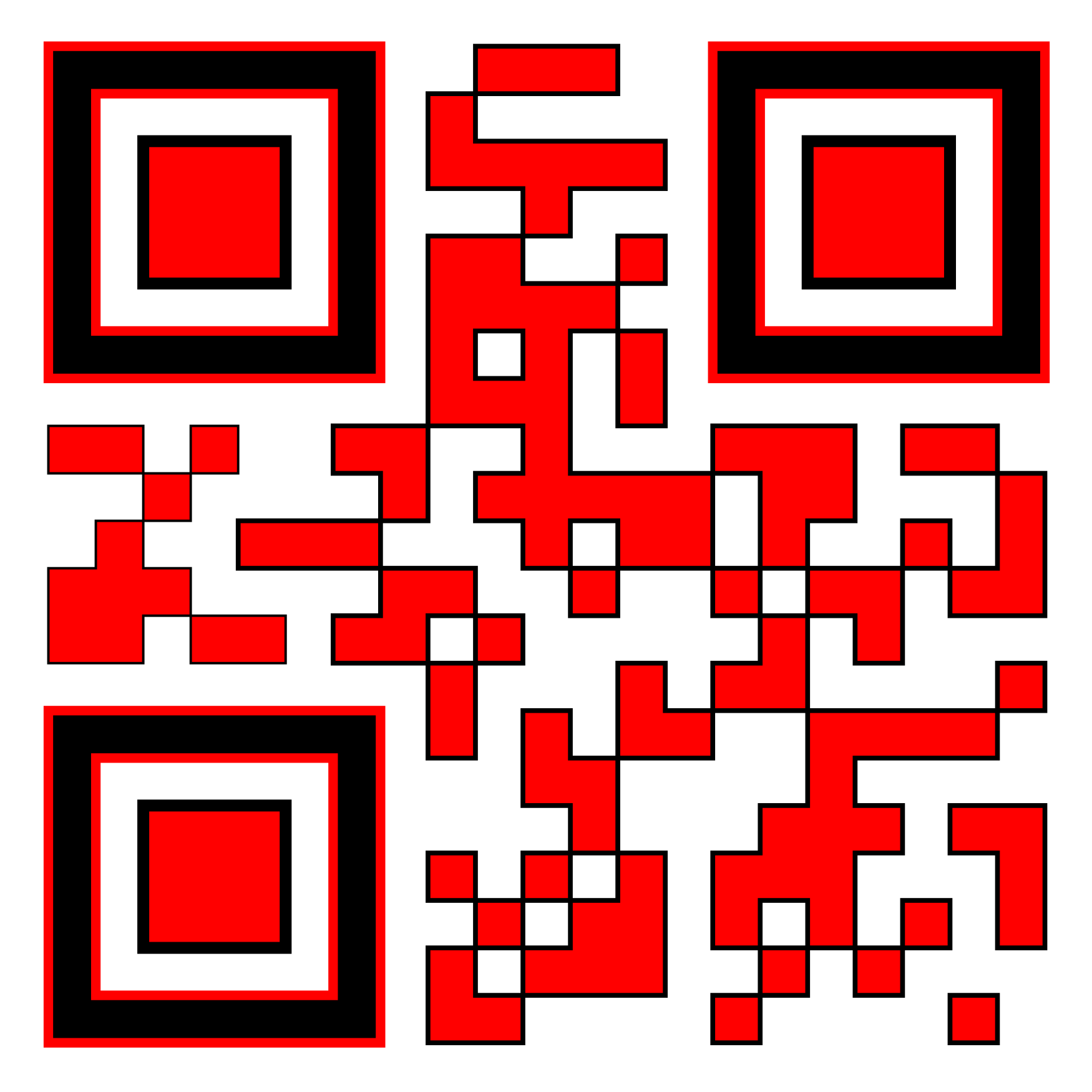 Denso Wave Vanity QR Code links to www.qrcode.com